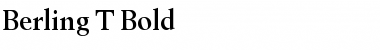 Download Berling T Bold Font Title Preview