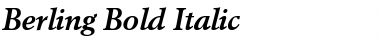 Download Berling BoldItalic Font Title Preview