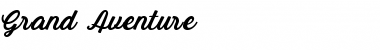 Download Grand Aventure Regular Font Title Preview