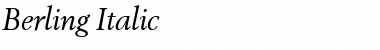 Download Berling RomanItalic Font Title Preview