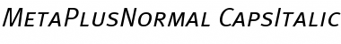 Download MetaPlusNormal-CapsItalic Regular Font