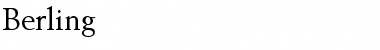 Download Berling Roman Font Title Preview