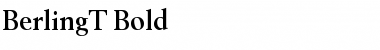 Download BerlingT Bold Font Title Preview