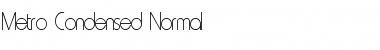 Download Metro-Condensed Normal Font