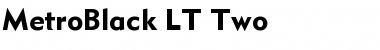 Download MetroBlack LT Two Regular Font