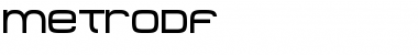 Download MetroDF Regular Font