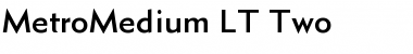 Download MetroMedium LT Two Regular Font