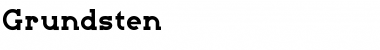 Download Grundsten Regular Font Title Preview