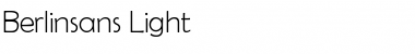 Download Berlinsans Light Font Title Preview