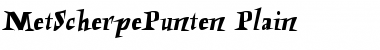 Download MetScherpePunten Plain Font