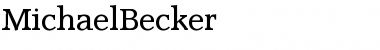 Download MichaelBecker Regular Font