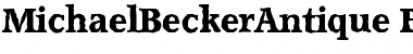Download MichaelBeckerAntique-ExtraBold Regular Font