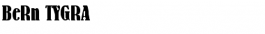 Download BeRn TYGRA Regular Font Title Preview