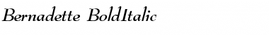 Download Bernadette BoldItalic Font Title Preview
