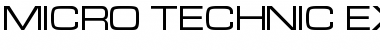 Download Micro Technic Extended Regular Font