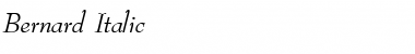 Download Bernard kursiv Font Title Preview