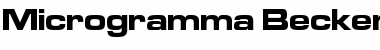 Download Microgramma Becker Bold Extd Regular Font