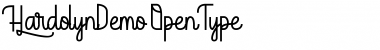 Download Hardolyn [Demo] Regular Font Title Preview