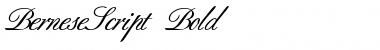 Download BerneseScript Bold Font Title Preview