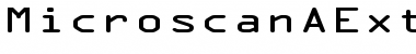 Download MicroscanAExtended Regular Font