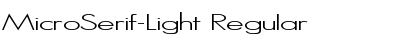 Download MicroSerif-Light Regular Font