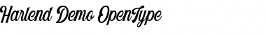 Download Harlend Demo Regular Font Title Preview