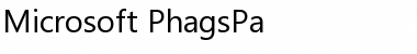 Download Microsoft PhagsPa Regular Font