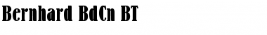 Download Bernhard BdCn BT Regular Font Title Preview