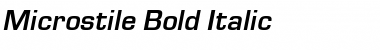 Download Microstile Bold-Italic Font