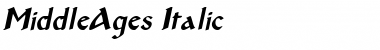 Download MiddleAges Italic Font