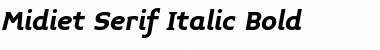 Download Midiet Serif Italic Bold Font