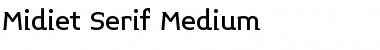Download Midiet Serif Medium Font