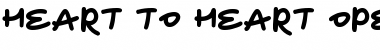 Download Heart To Heart Regular Font Title Preview