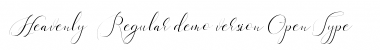 Download Heavenly Regular Font Title Preview