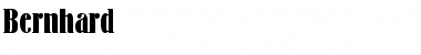Download Bernhard Normal Font Title Preview