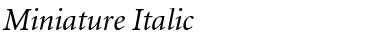 Download Miniature Italic Font