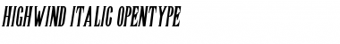 Download Highwind Italic Font