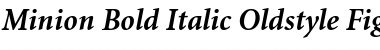 Download Minion BoldOsF Italic Font
