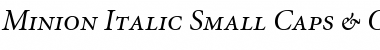 Download Minion RegularSC Italic Font