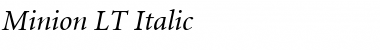 Download Minion LT Italic Font