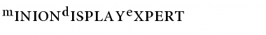 Download MinionDisplayExpert Roman Font