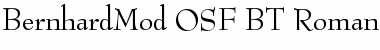 Download BernhardMod OSF BT Roman Font Title Preview