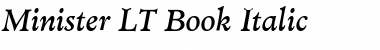 Download Minister LT Book Italic Font