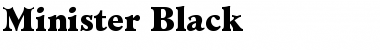 Download Minister-Black Black Font
