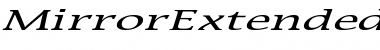 Download MirrorExtended Italic Font