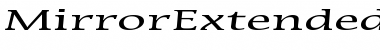 Download MirrorExtended Normal Font