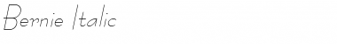 Download Bernie Italic Font Title Preview