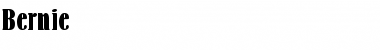 Download Bernie Regular Font Title Preview