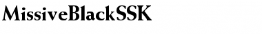 Download MissiveBlackSSK Regular Font
