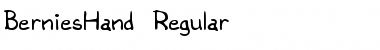 Download BerniesHand Regular Font Title Preview